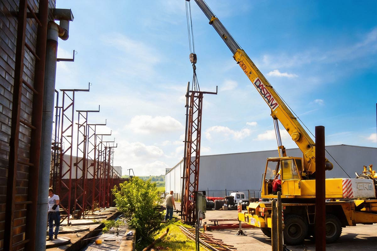 Projekty demontáž a likvidace ocelové lávky Glycona Otrokovice 05