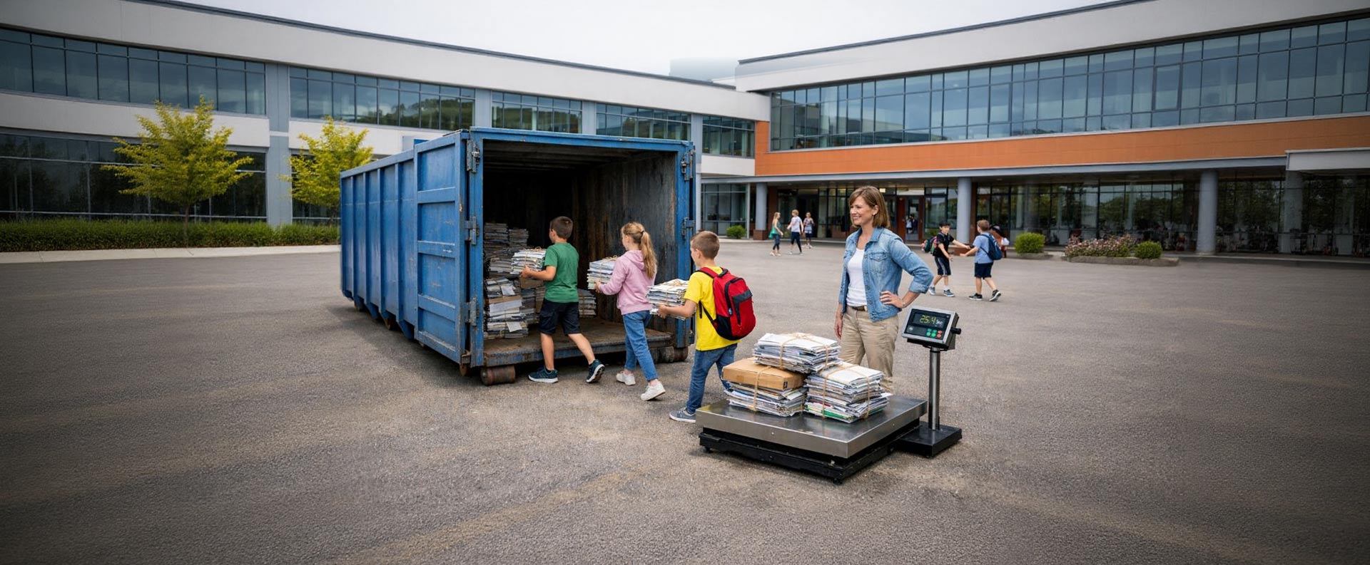 Školní sběry papíru slider 01