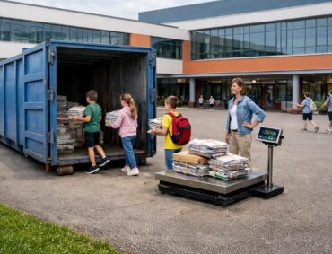 Služba školní sběry papíru 01